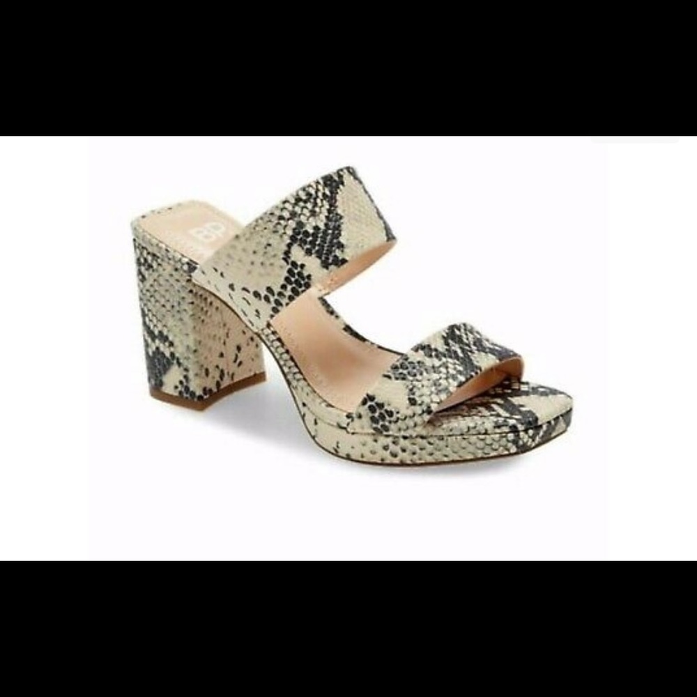 BP. Snake Skin Chunky Heels